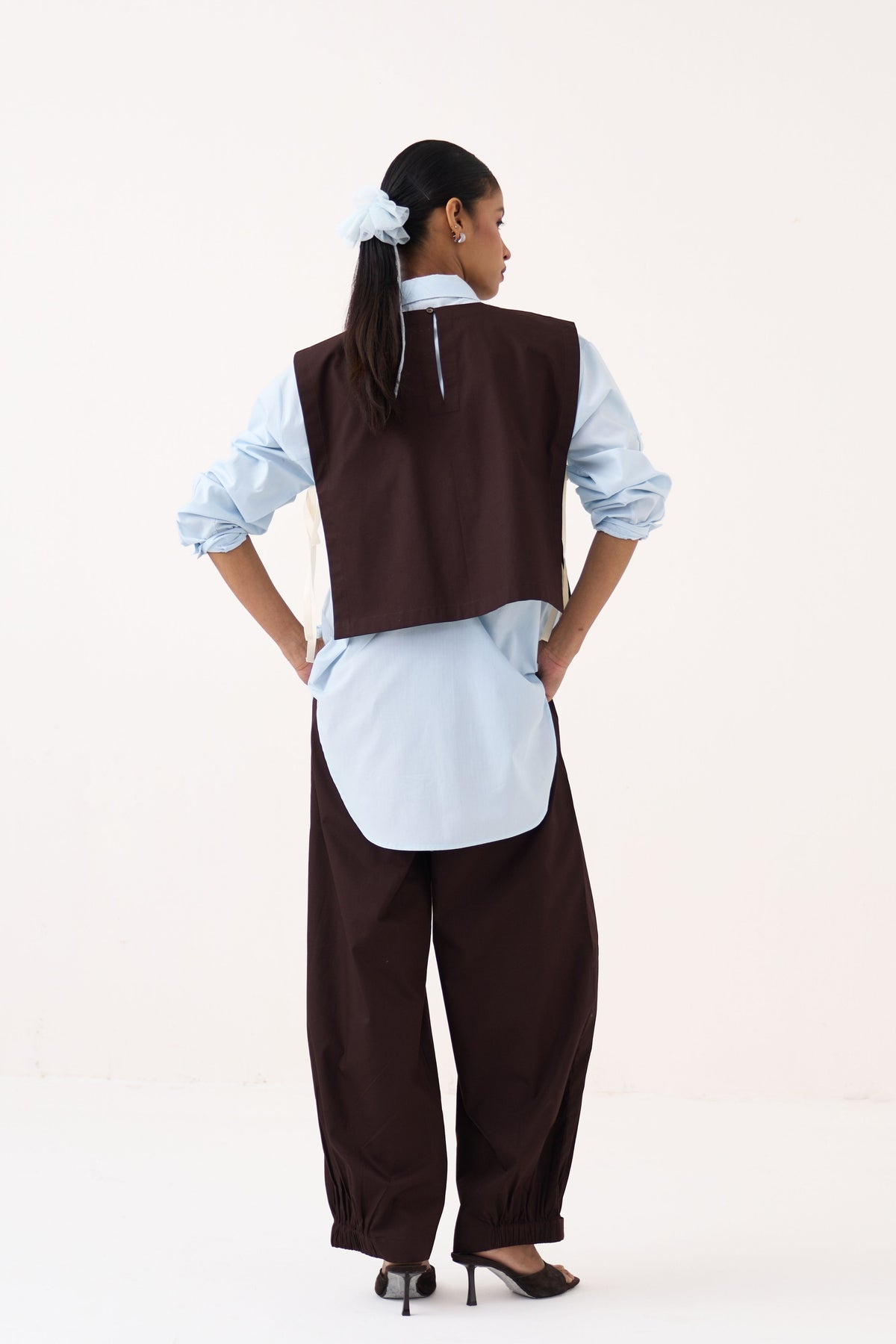 Ice Blue Patch Overlay Co-Ord Set