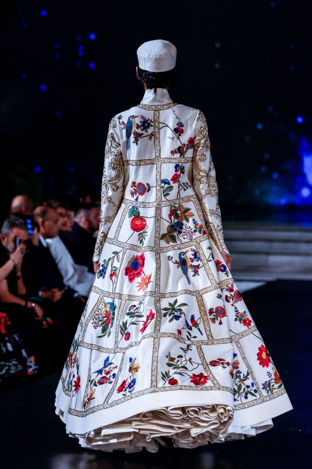 Long Embroidered Chanderi Jacket