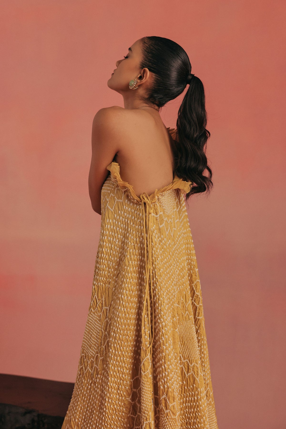 One Shoulder Ruffle Top Set
