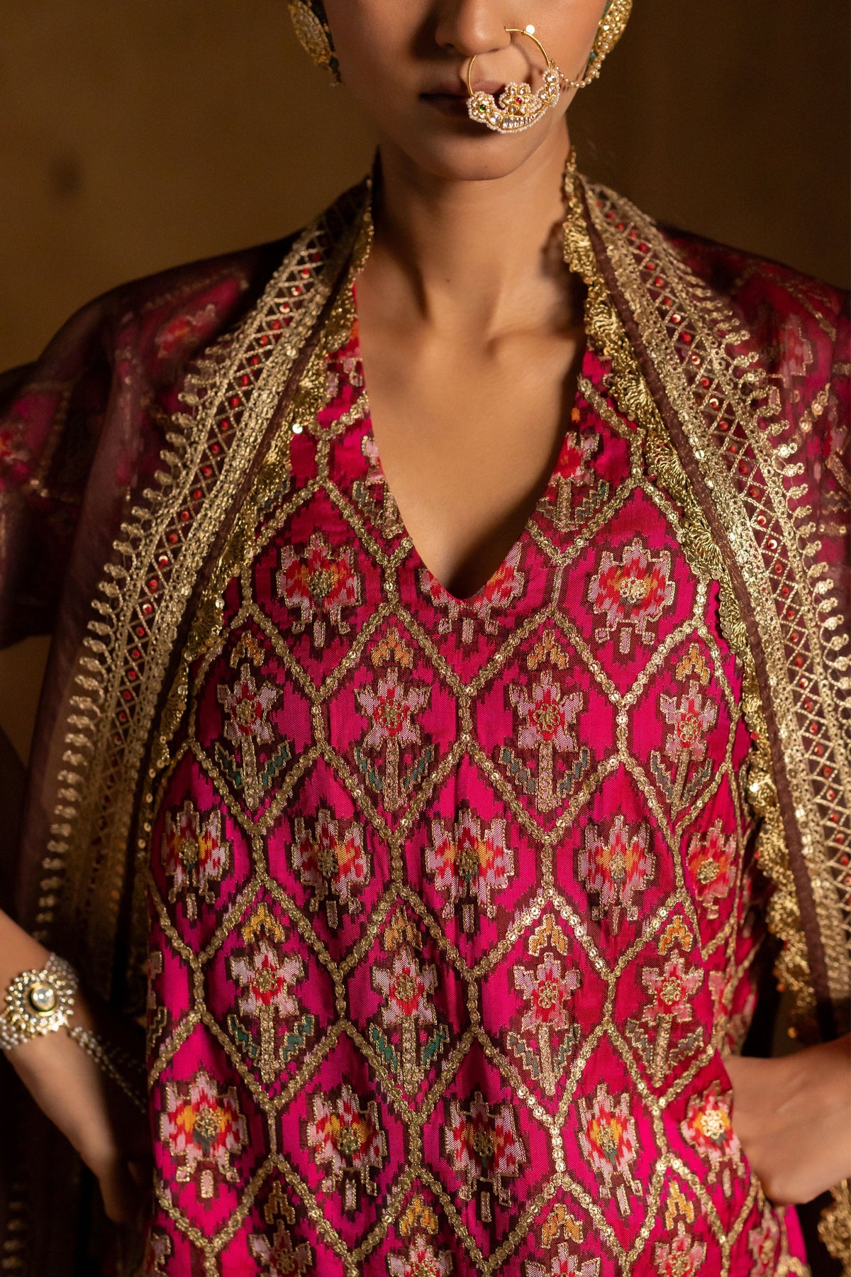 Nupur Patola Kurta Set