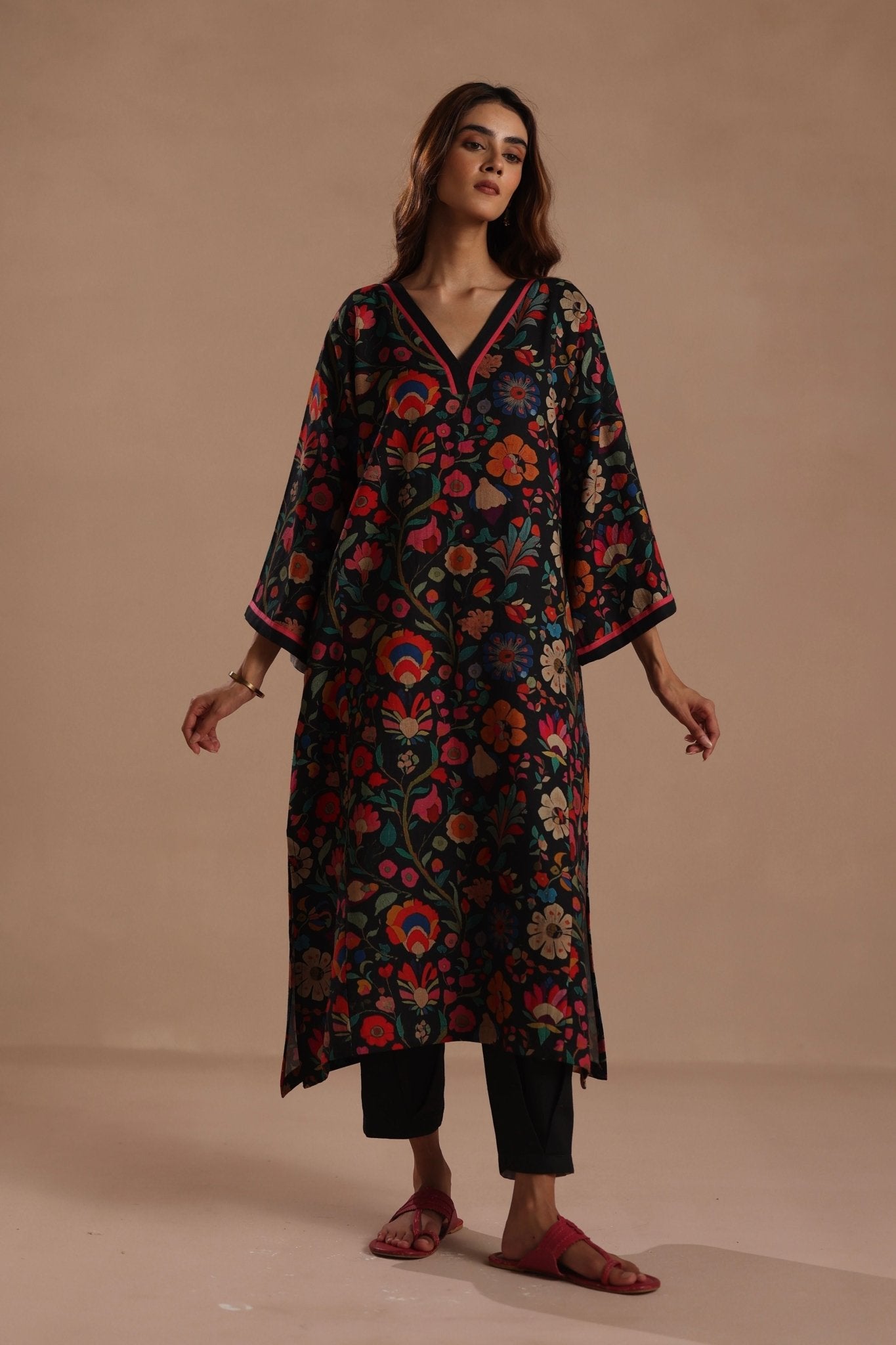 Kaahni Kurta Set - Roza Pret - Elahe