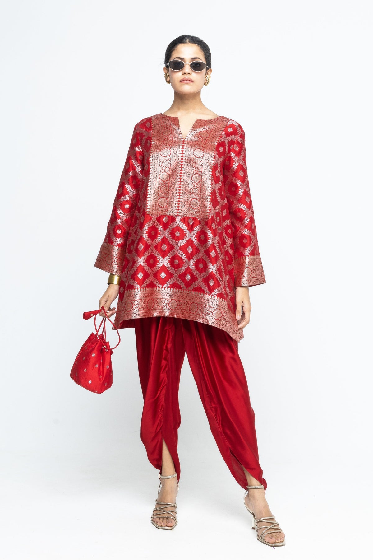 Heer Red Tunic Set