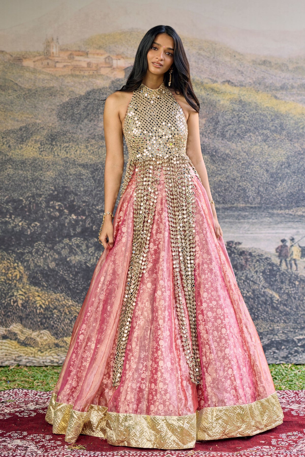Gulbahar Mirror Lehenga Set