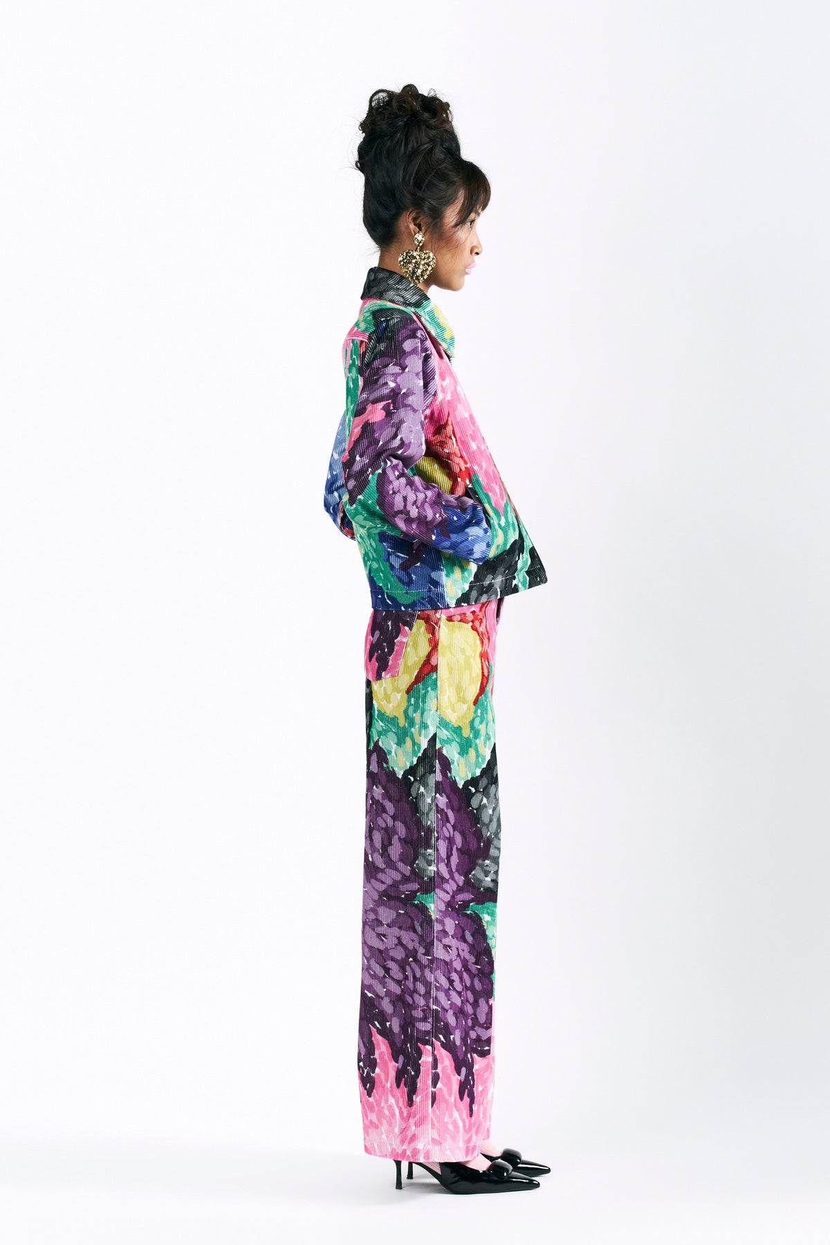 Printed Peonies Jacket