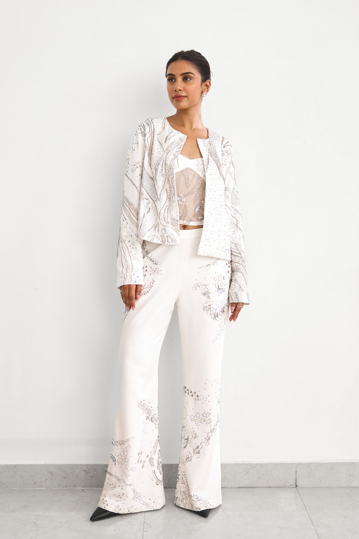 Aurora Ivory Jacket Set