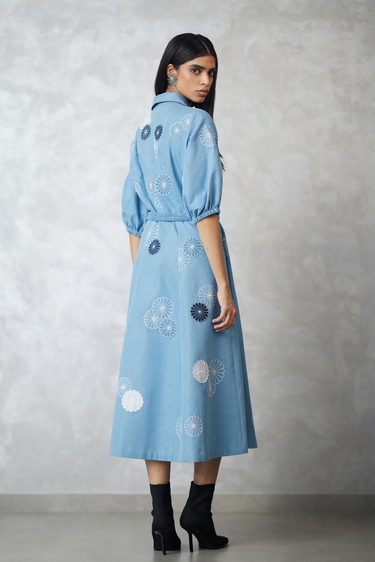 Light Blue Nova Applique Dress