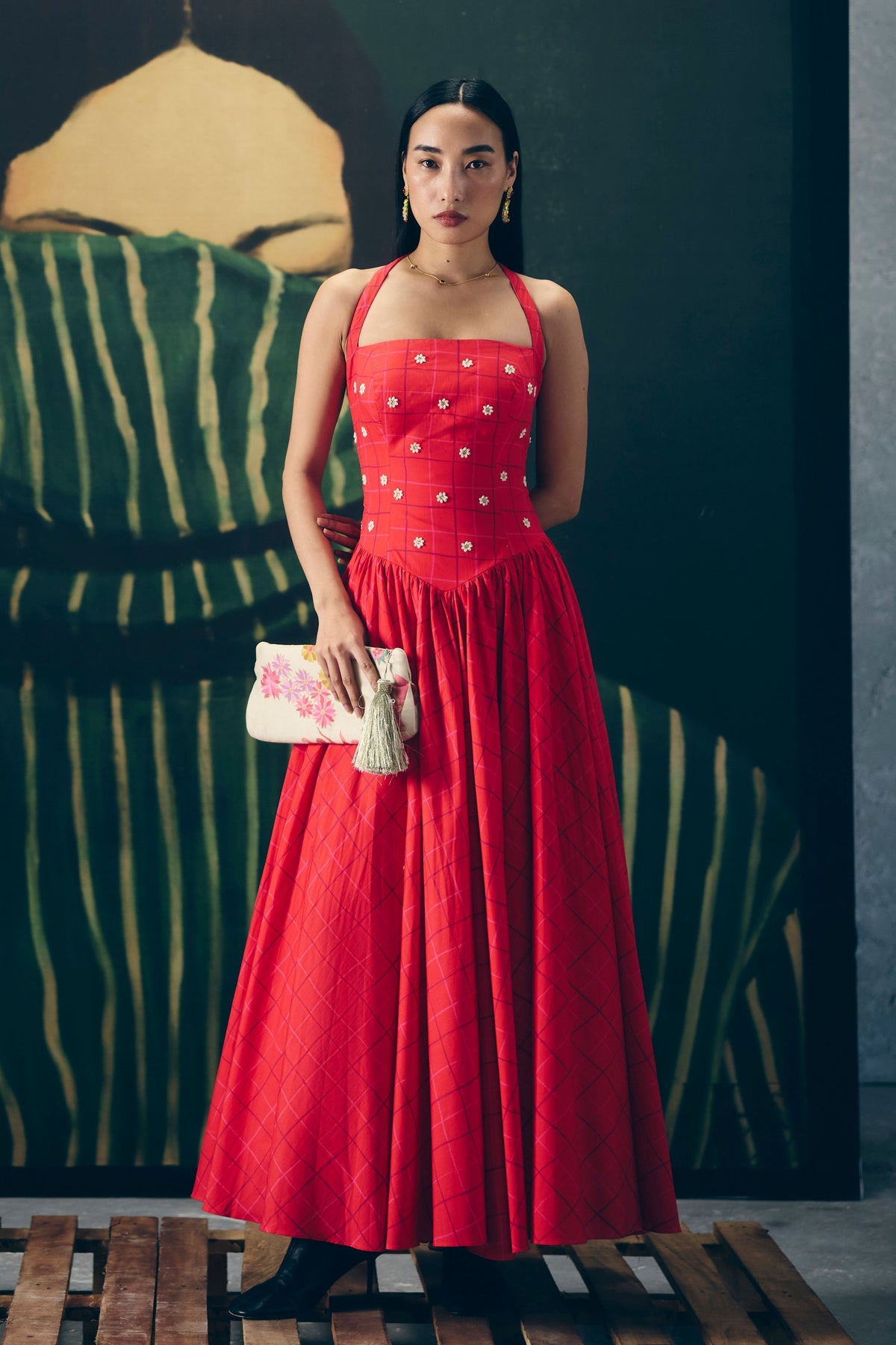 Akari Red Dress