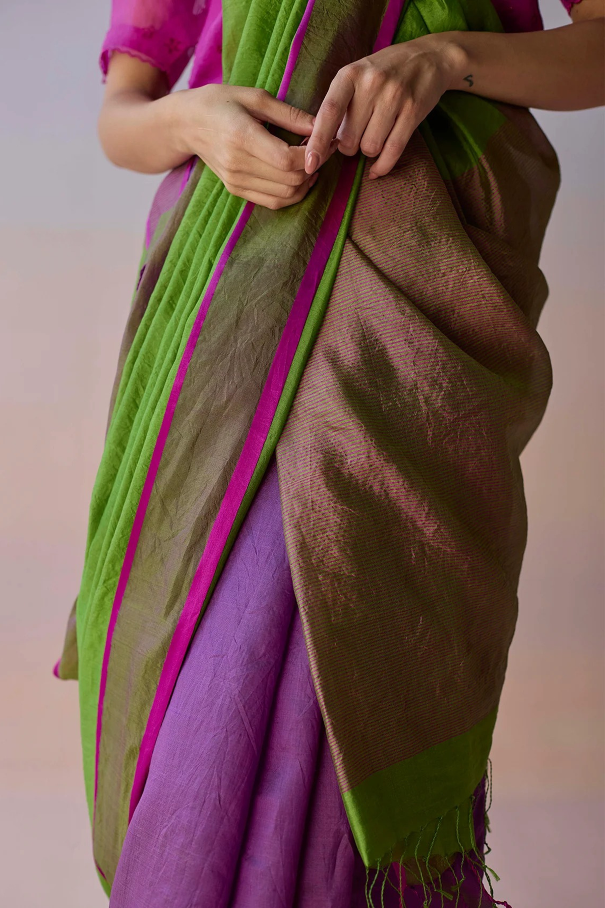Ember Whisper Saree