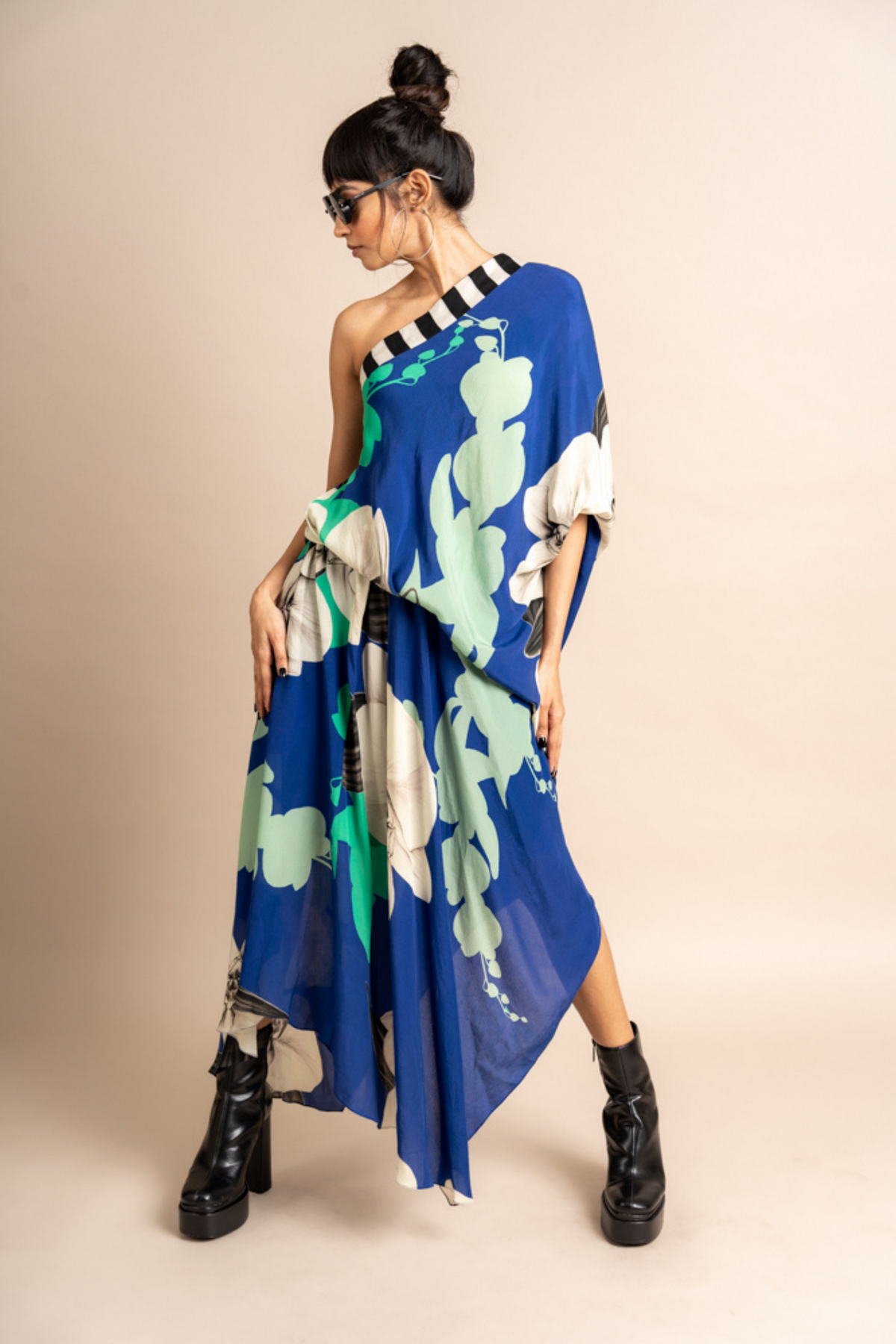 Cobalt Print Sack Dress