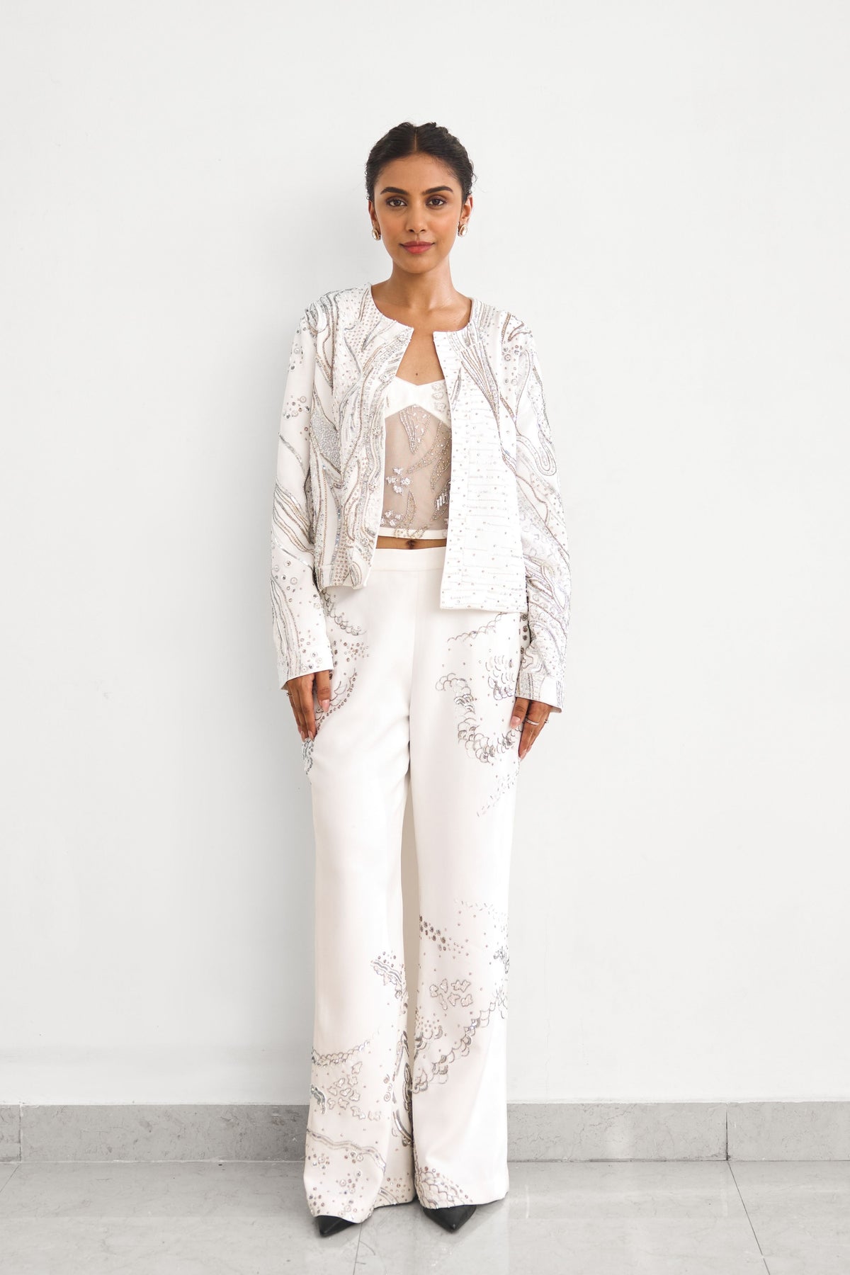 Aurora Ivory Jacket Set