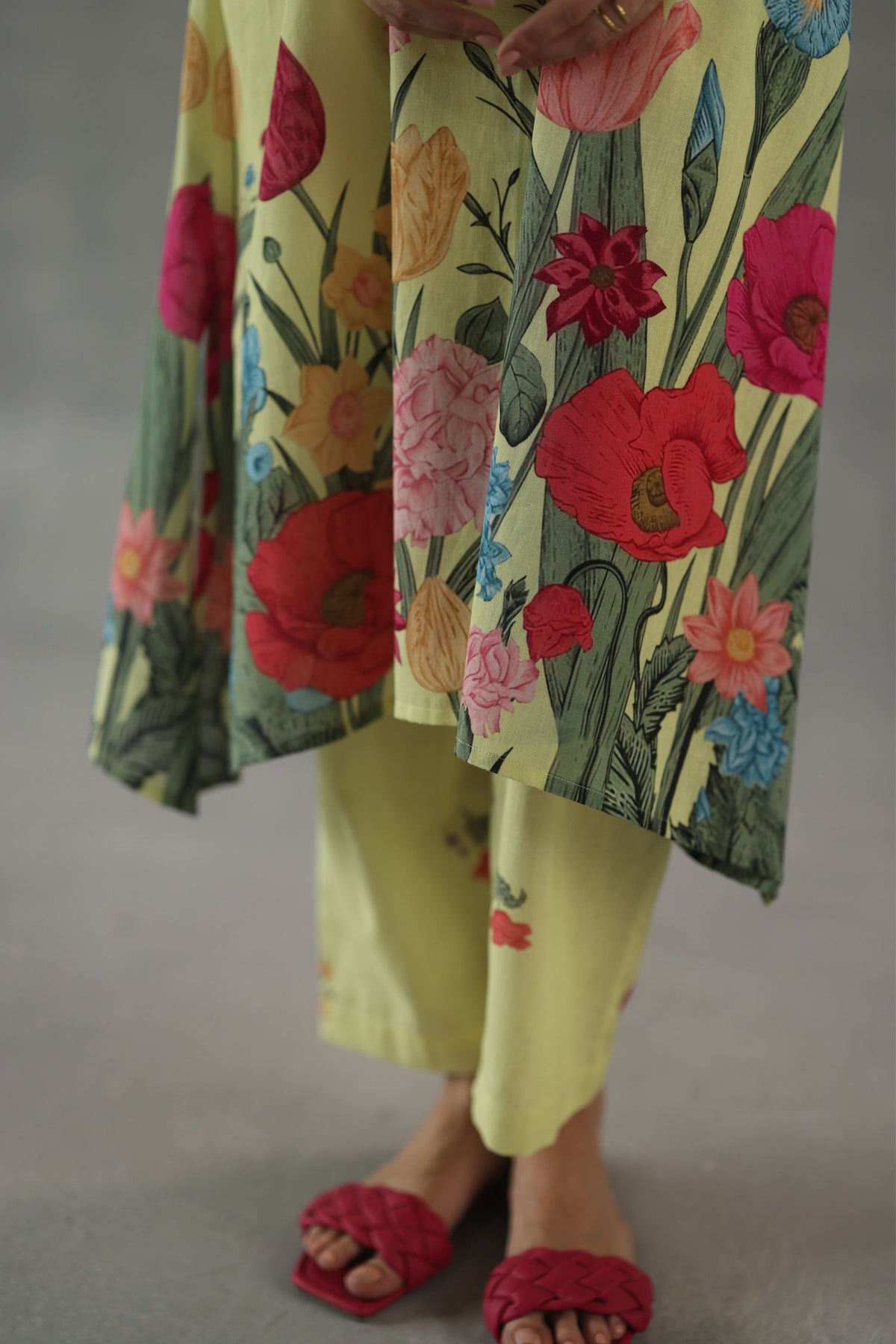 Yellow Wildflower Kurta Set