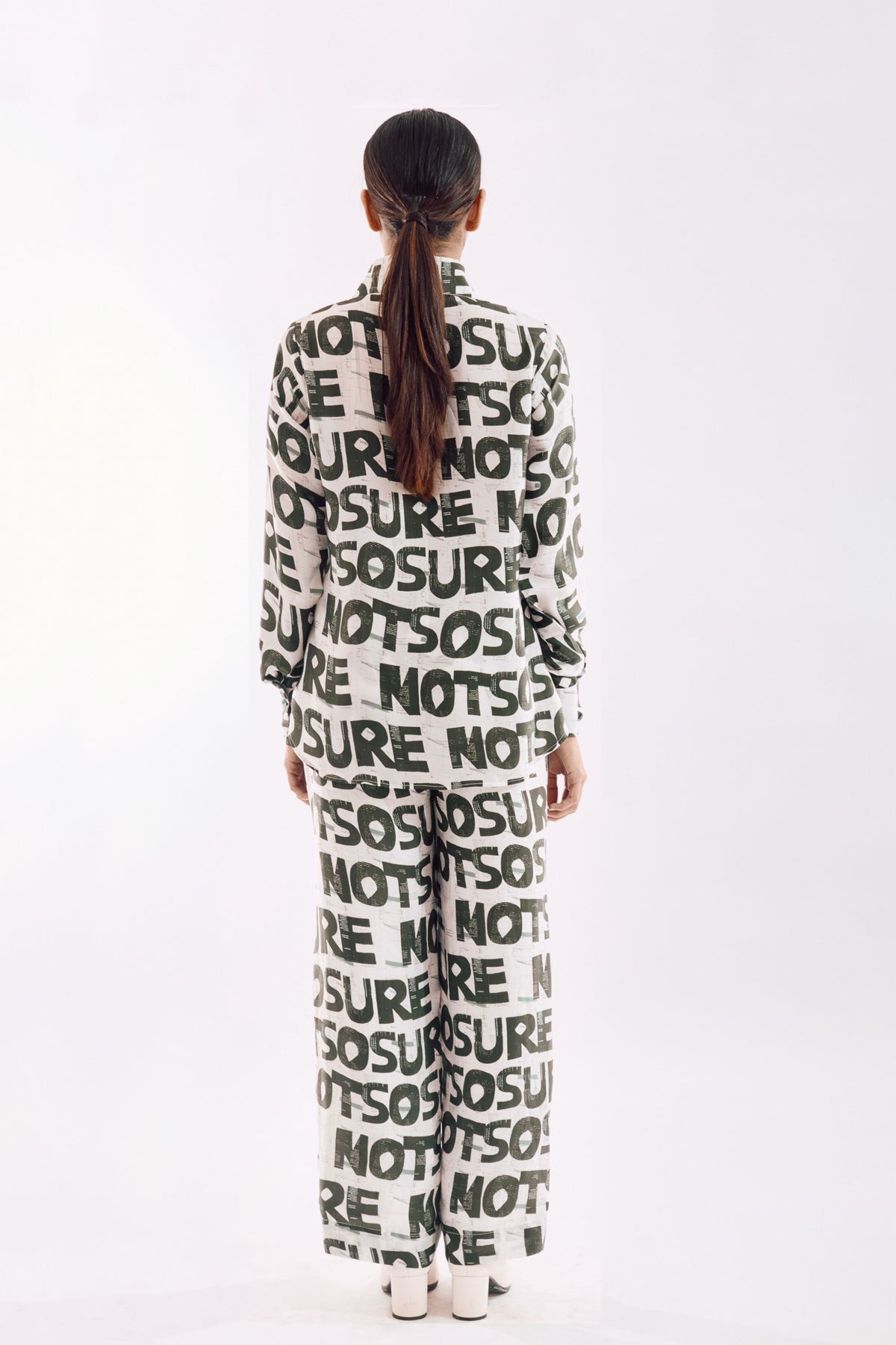 White Green Check Co-ord Set