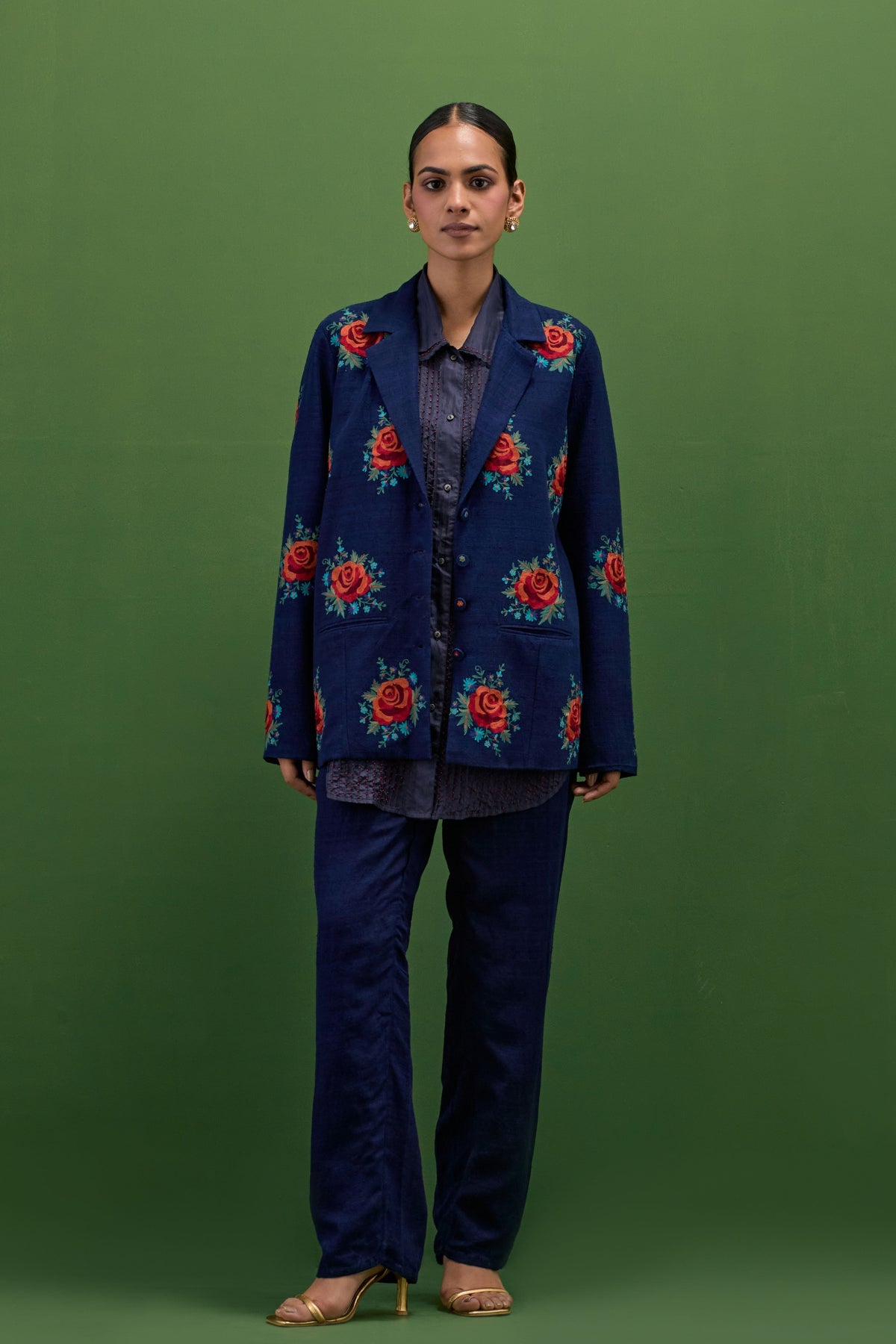 Midnight Blue Jacket Set