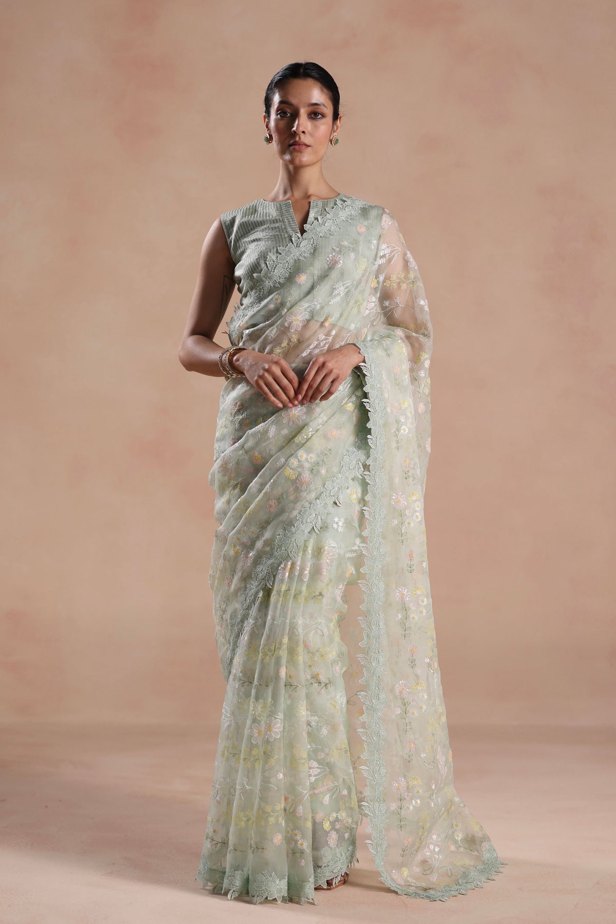 Solana Mint Saree