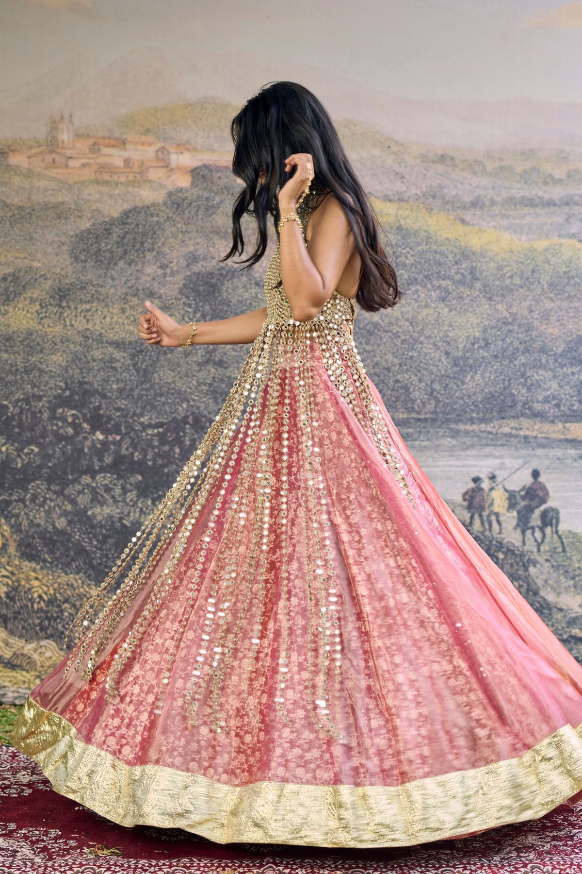 Gulbahar Mirror Lehenga Set