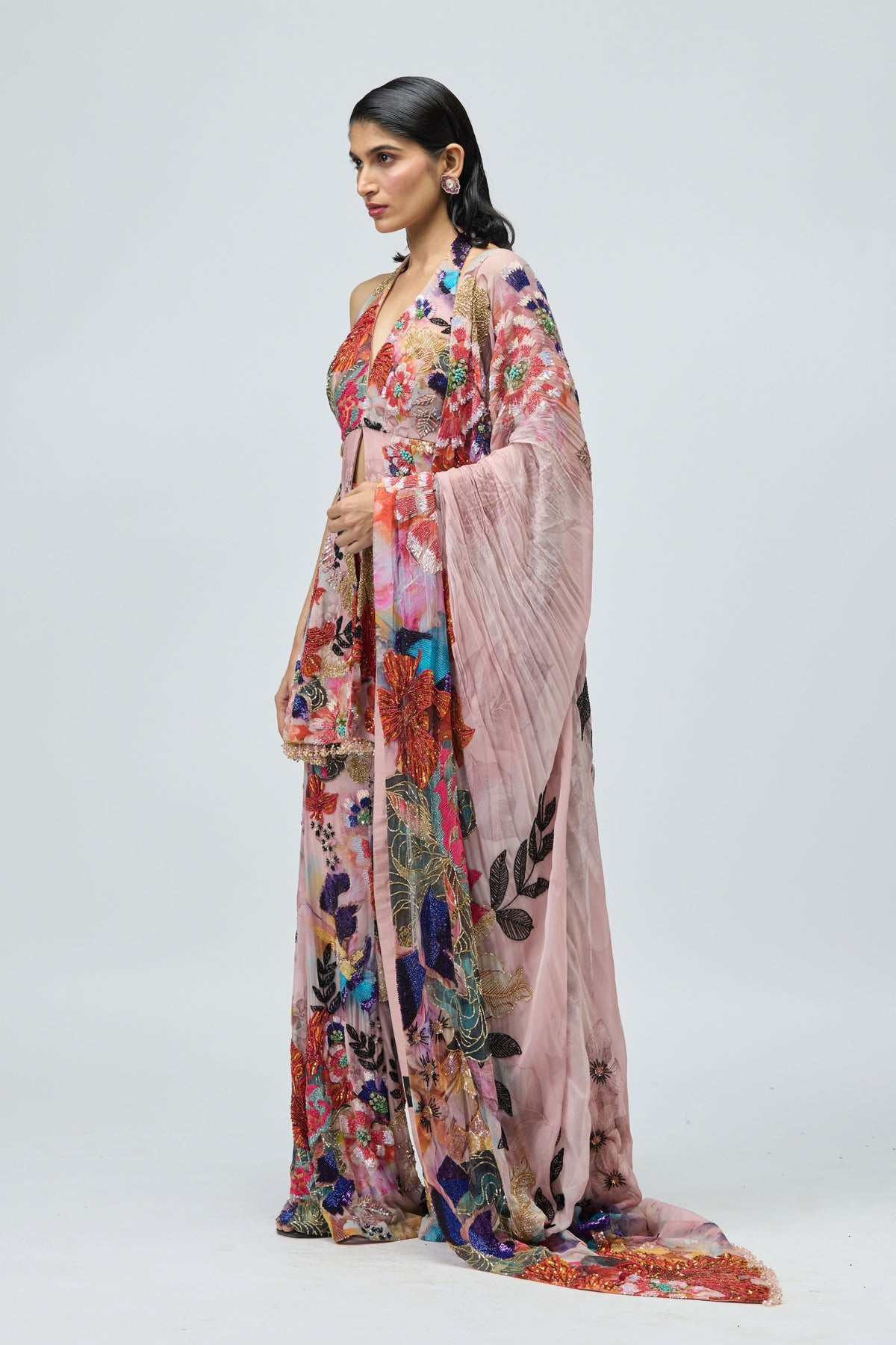 Ggt Halter Neck Sharara Set