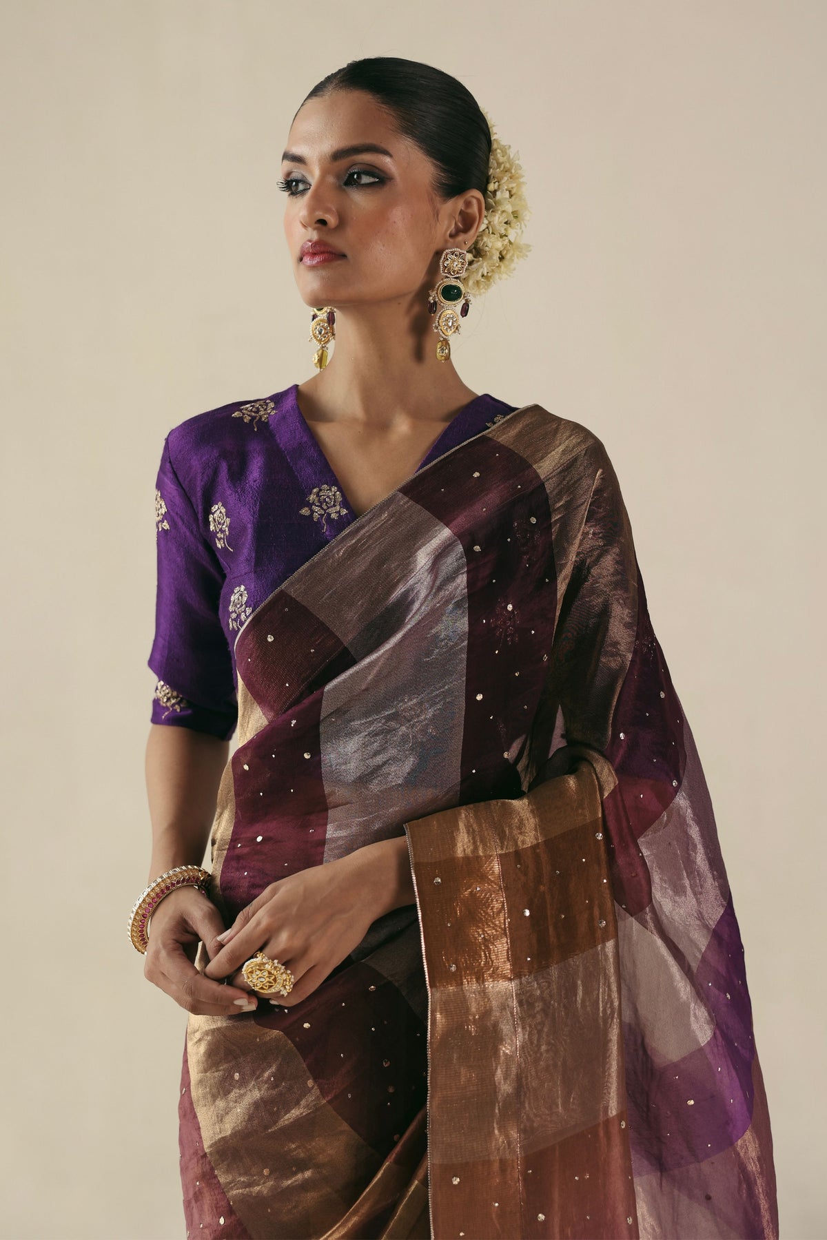 Purple Amber Saree