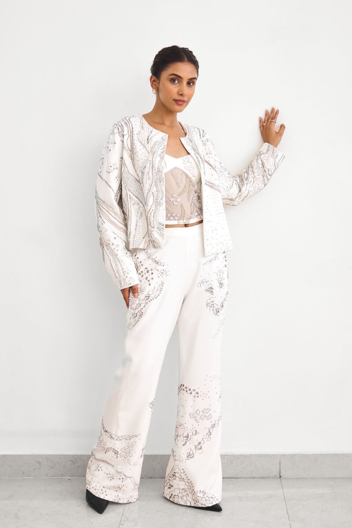 Aurora Ivory Jacket Set