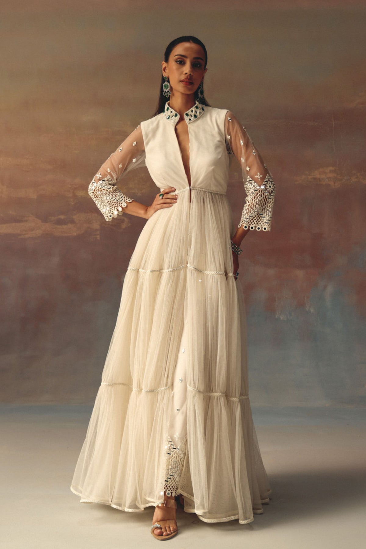 Backless Anarkali Jacket