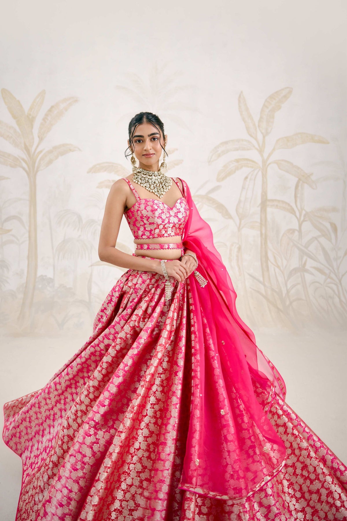 Fuchsia Lehenga Set