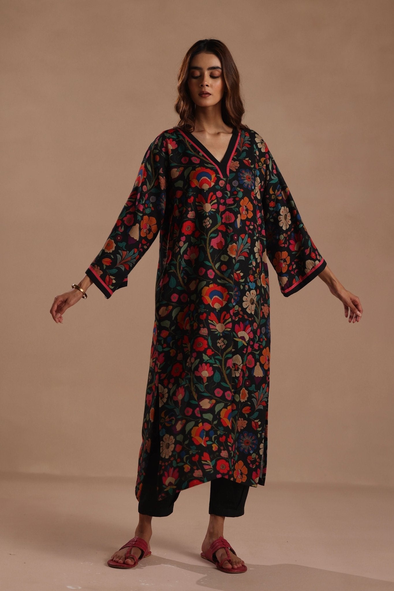 Kaahni Kurta Set - Roza Pret - Elahe