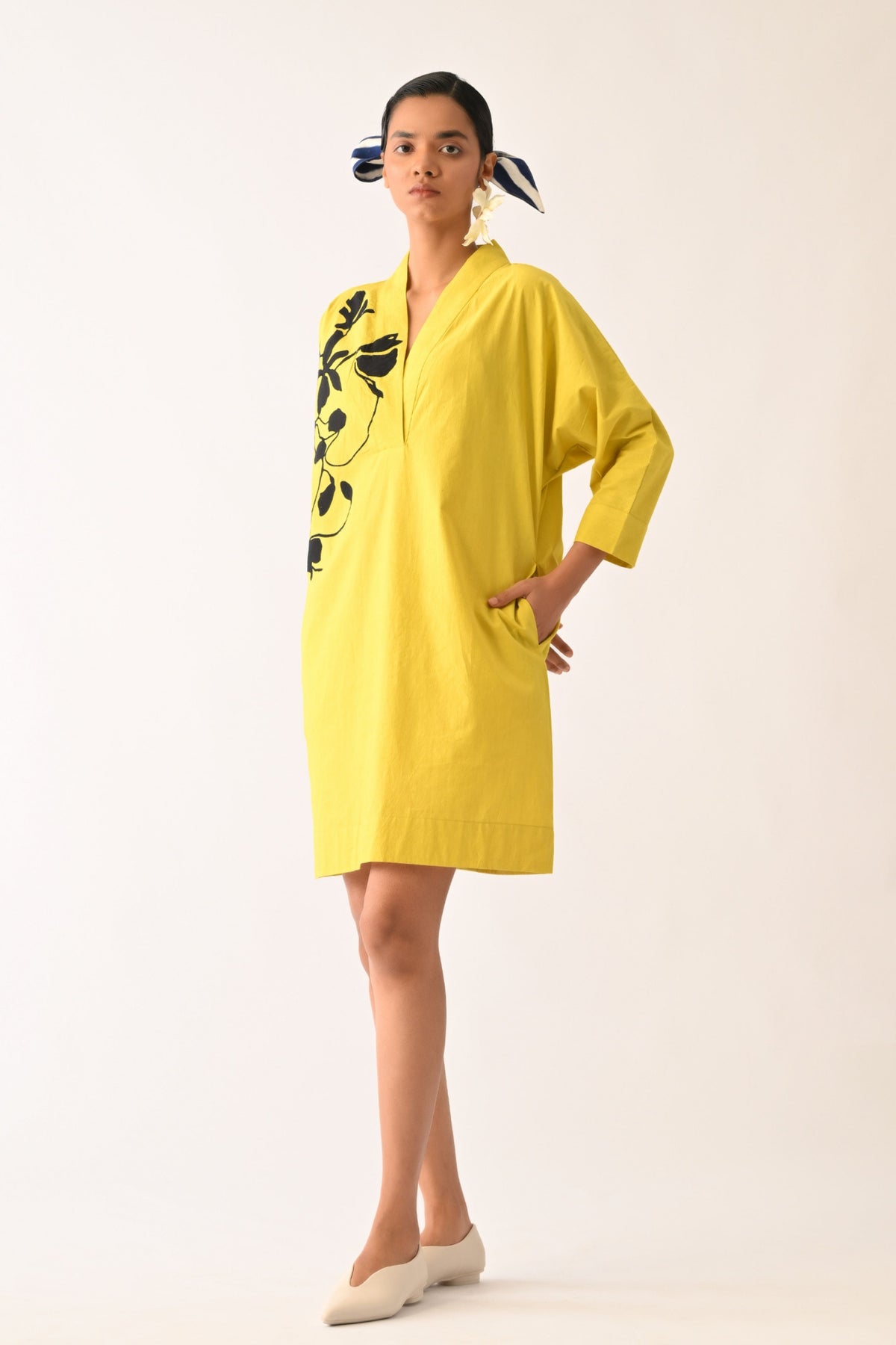 Mono Citrus Sicily Applique Dress