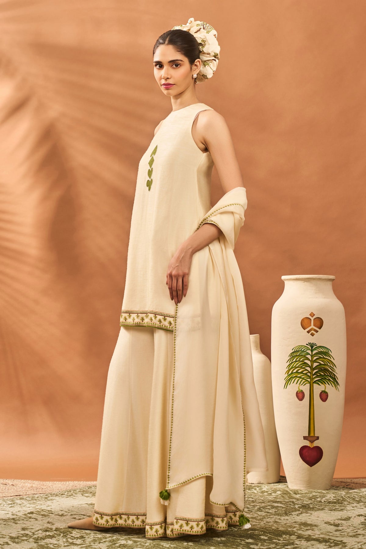 Ivory Wildscape Kurta Set
