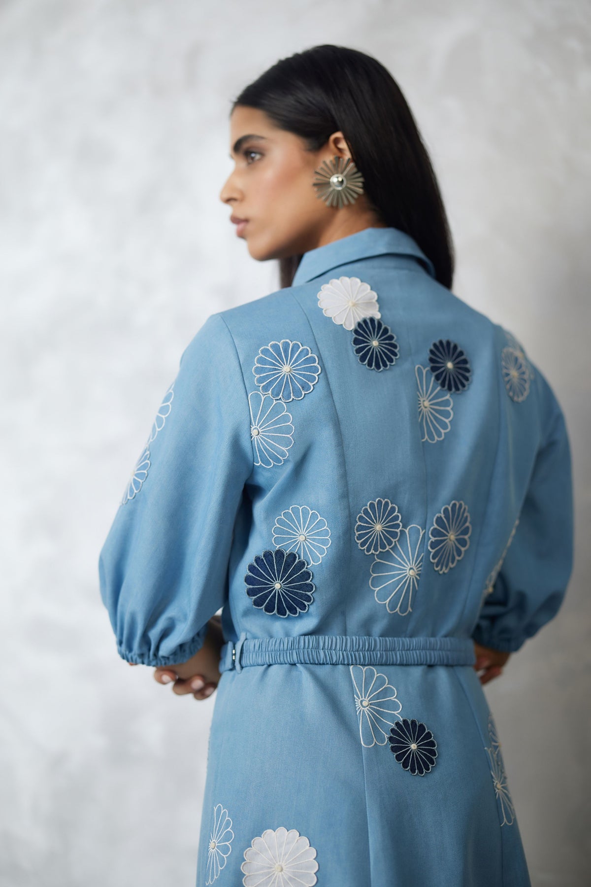 Light Blue Nova Applique Dress