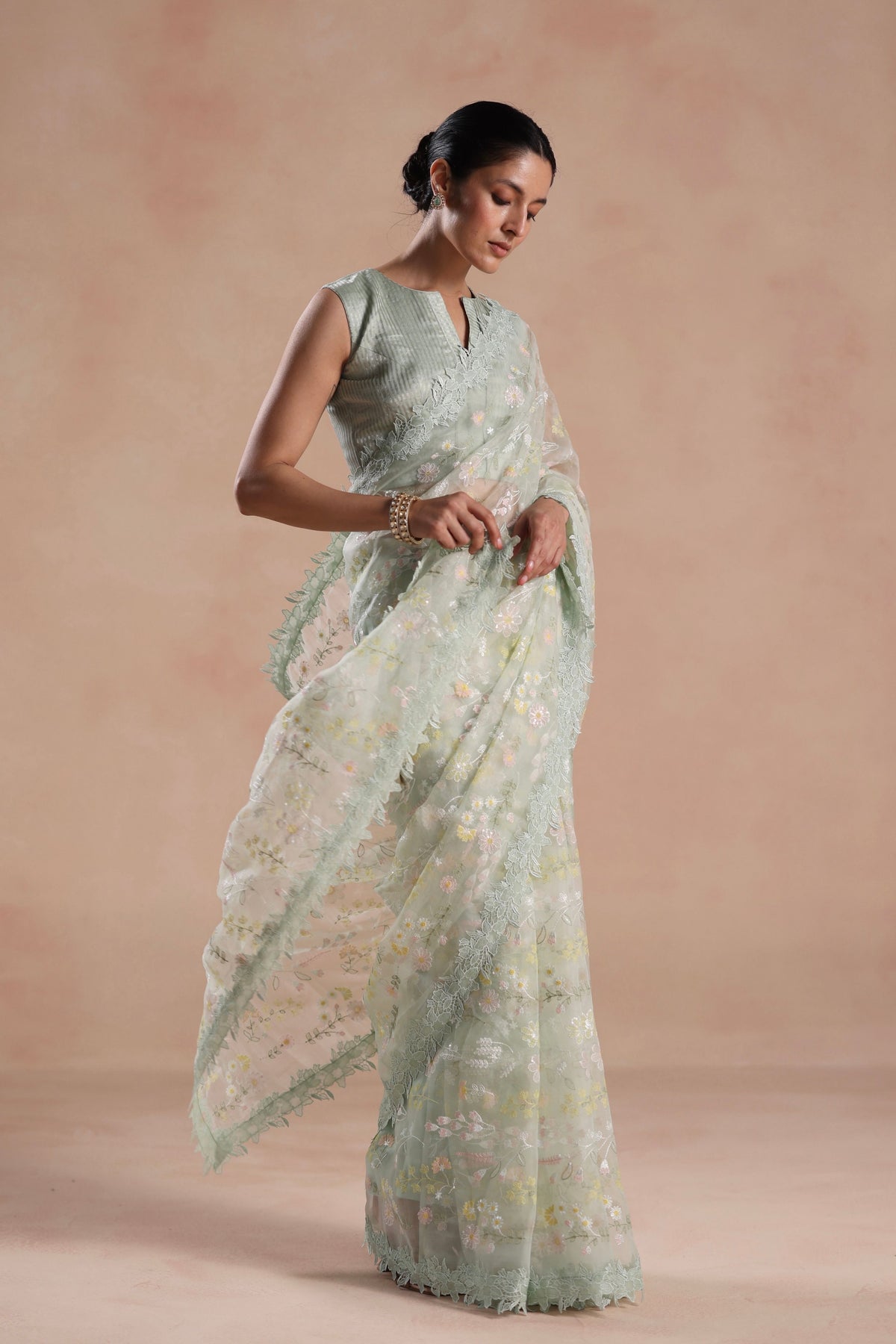 Solana Mint Saree