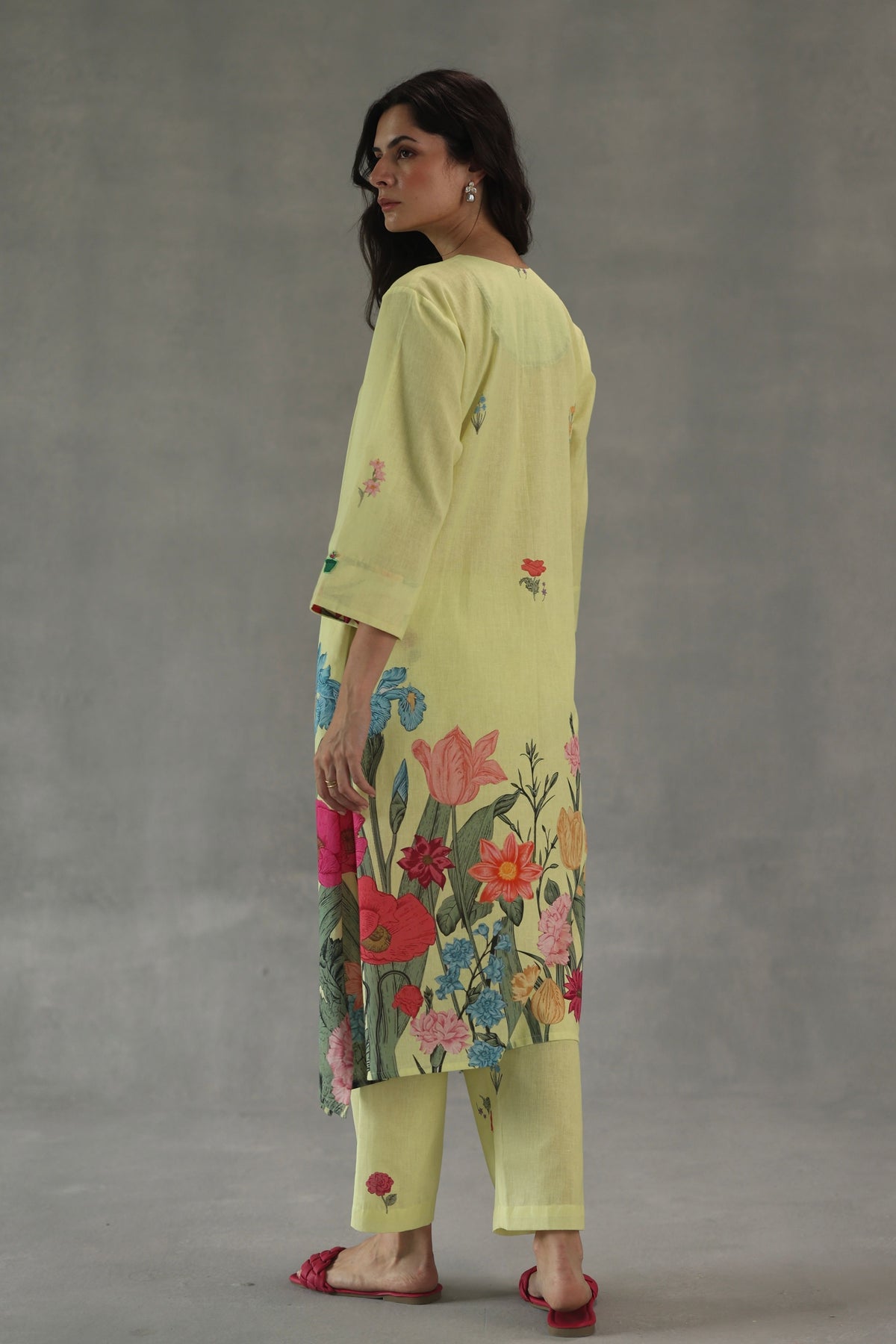 Yellow Wildflower Kurta Set