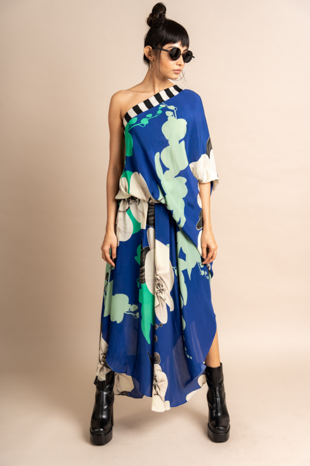 Cobalt Print Sack Dress