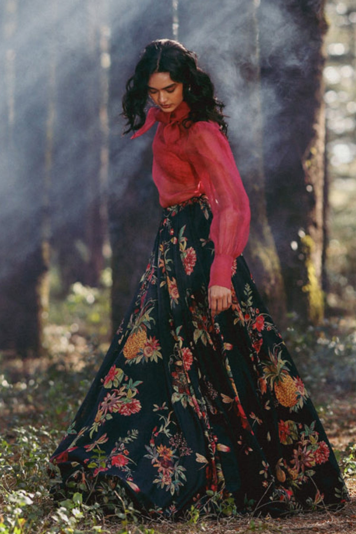Bougainvillea Field Lehenga Set
