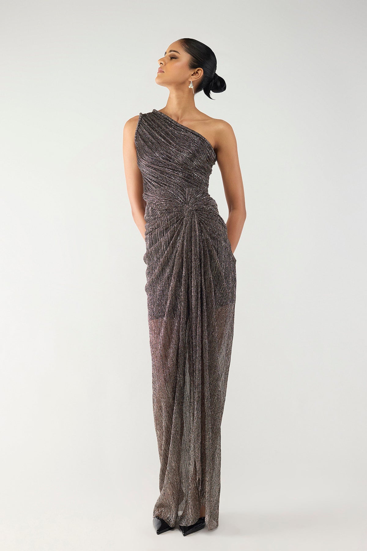 Bronze Draped Gown