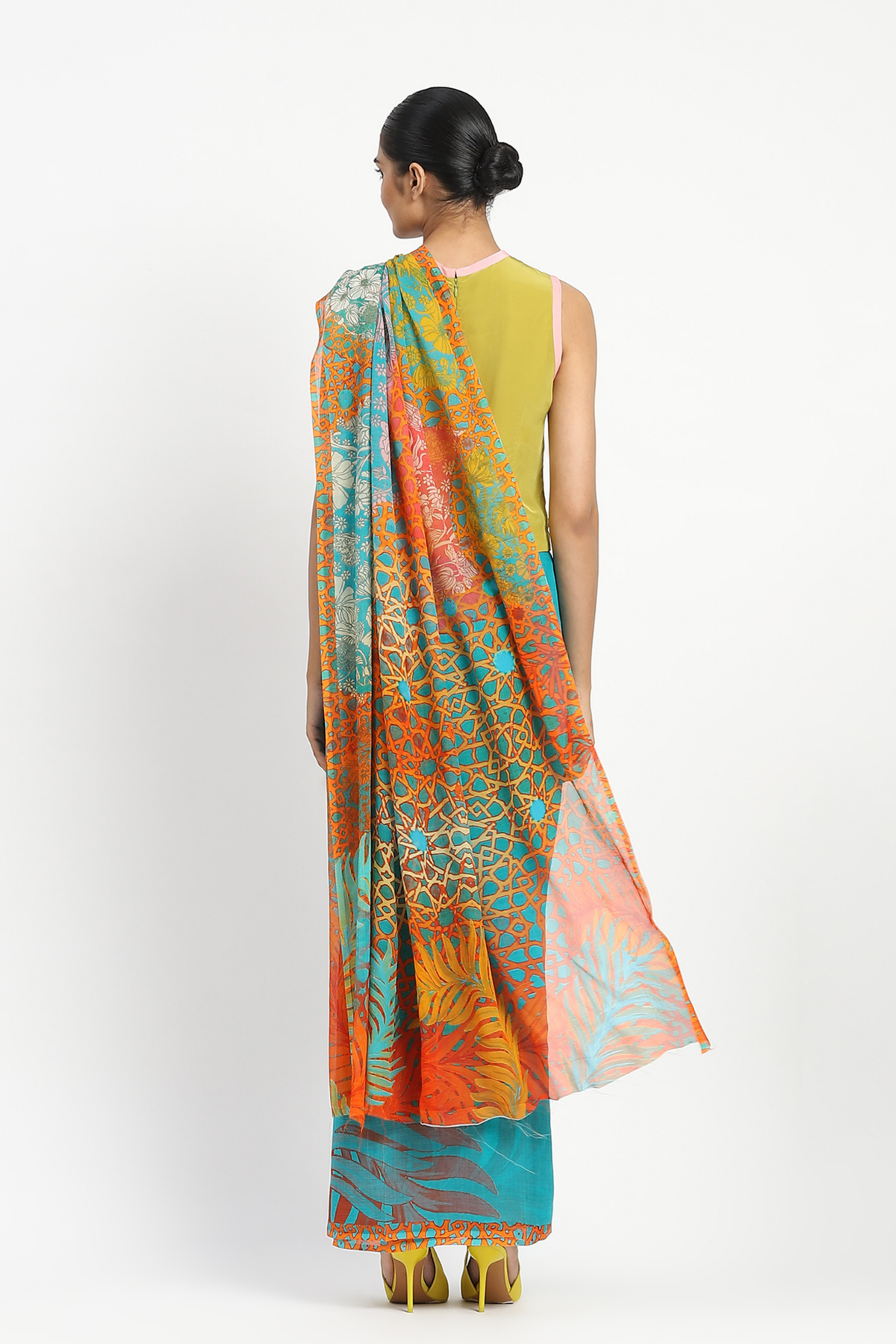 Sunny Sangria Printed Saree