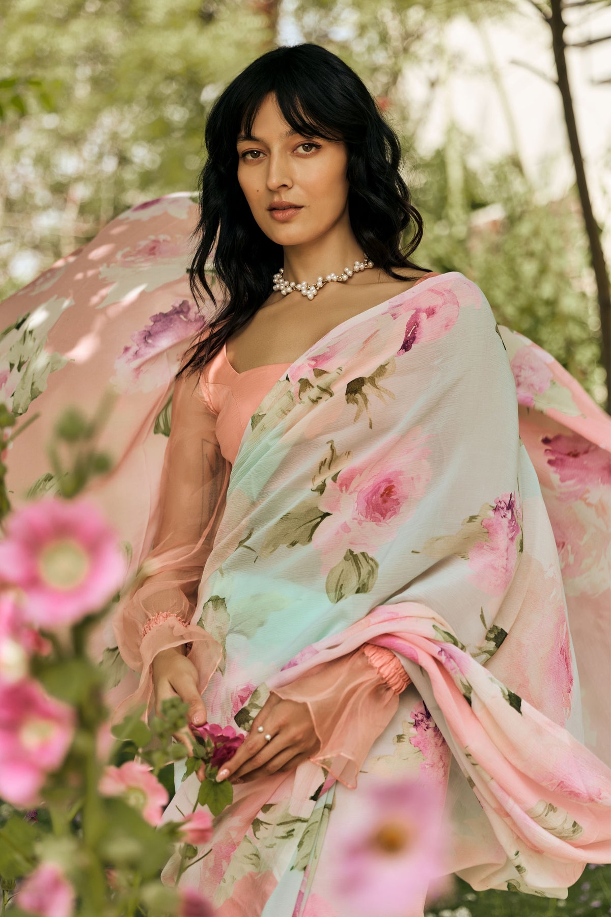 Alea Coral Reef Ombre Saree