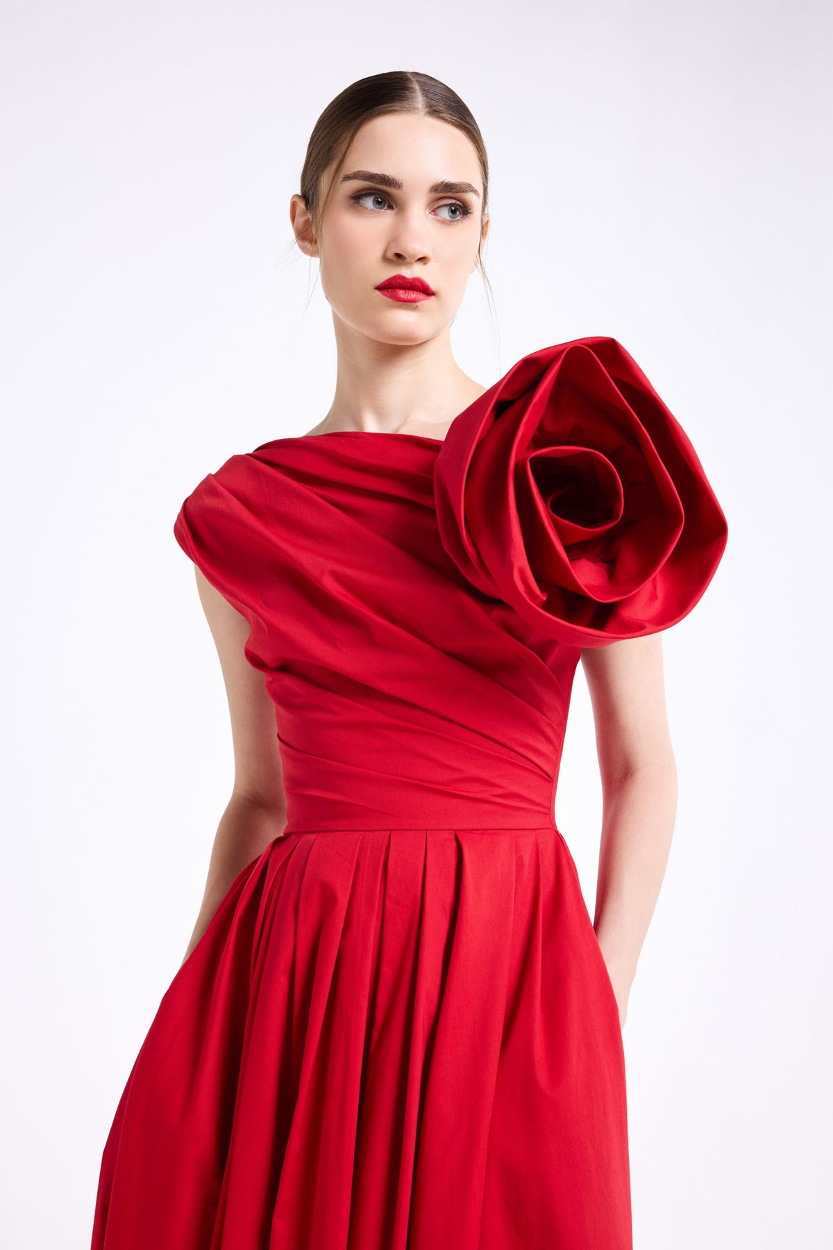 Sculpted Flower Midi