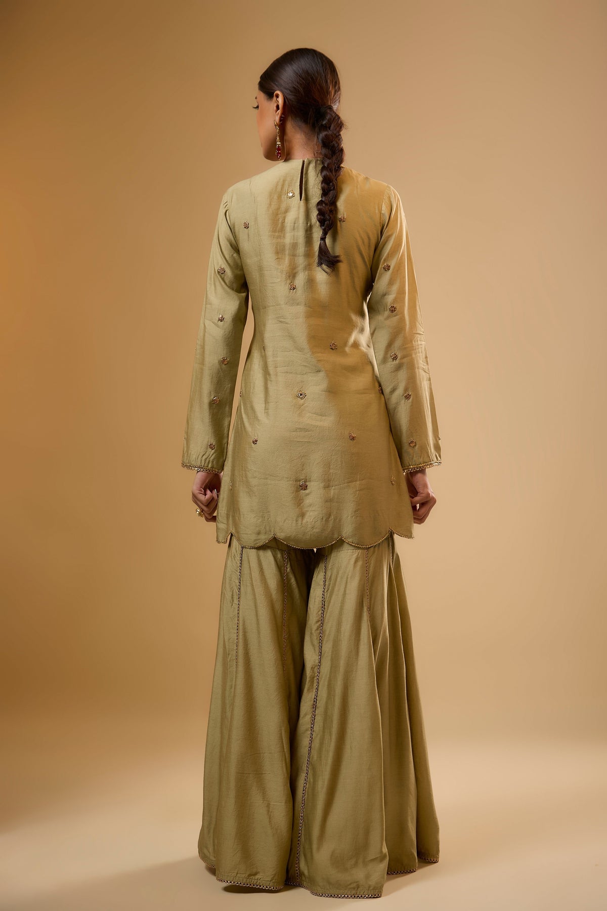 Lotus Light Green Sharara Set