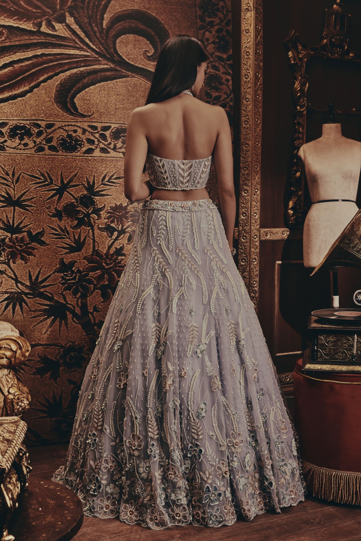 Alice Blue Lehenga Set