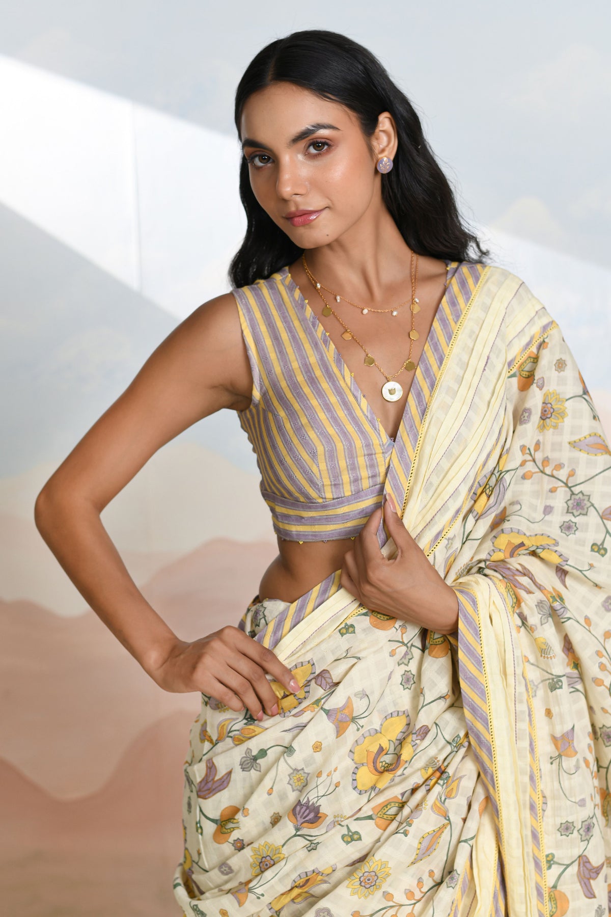Bloomline Saree Set