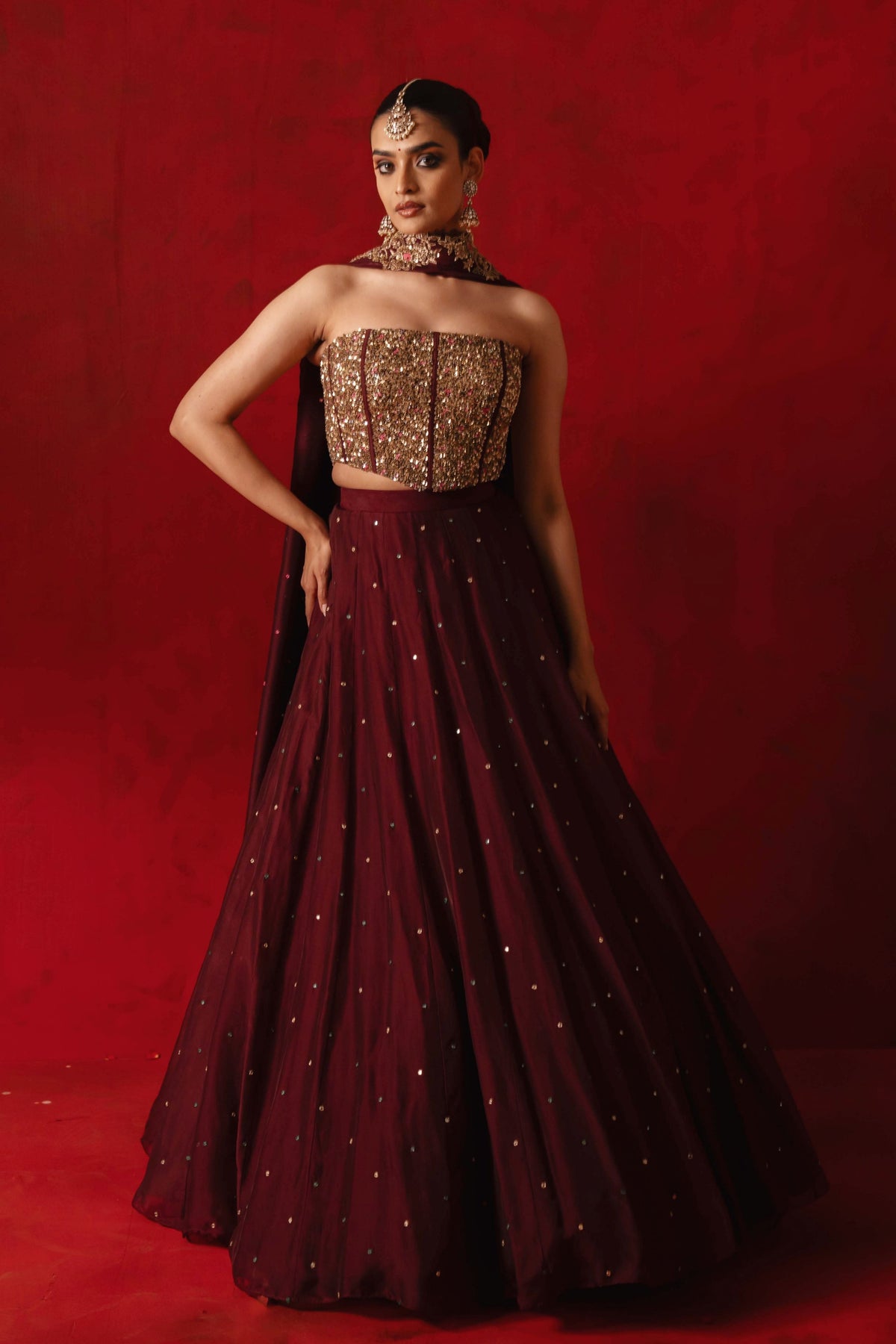Maanvizhi Lehenga Set