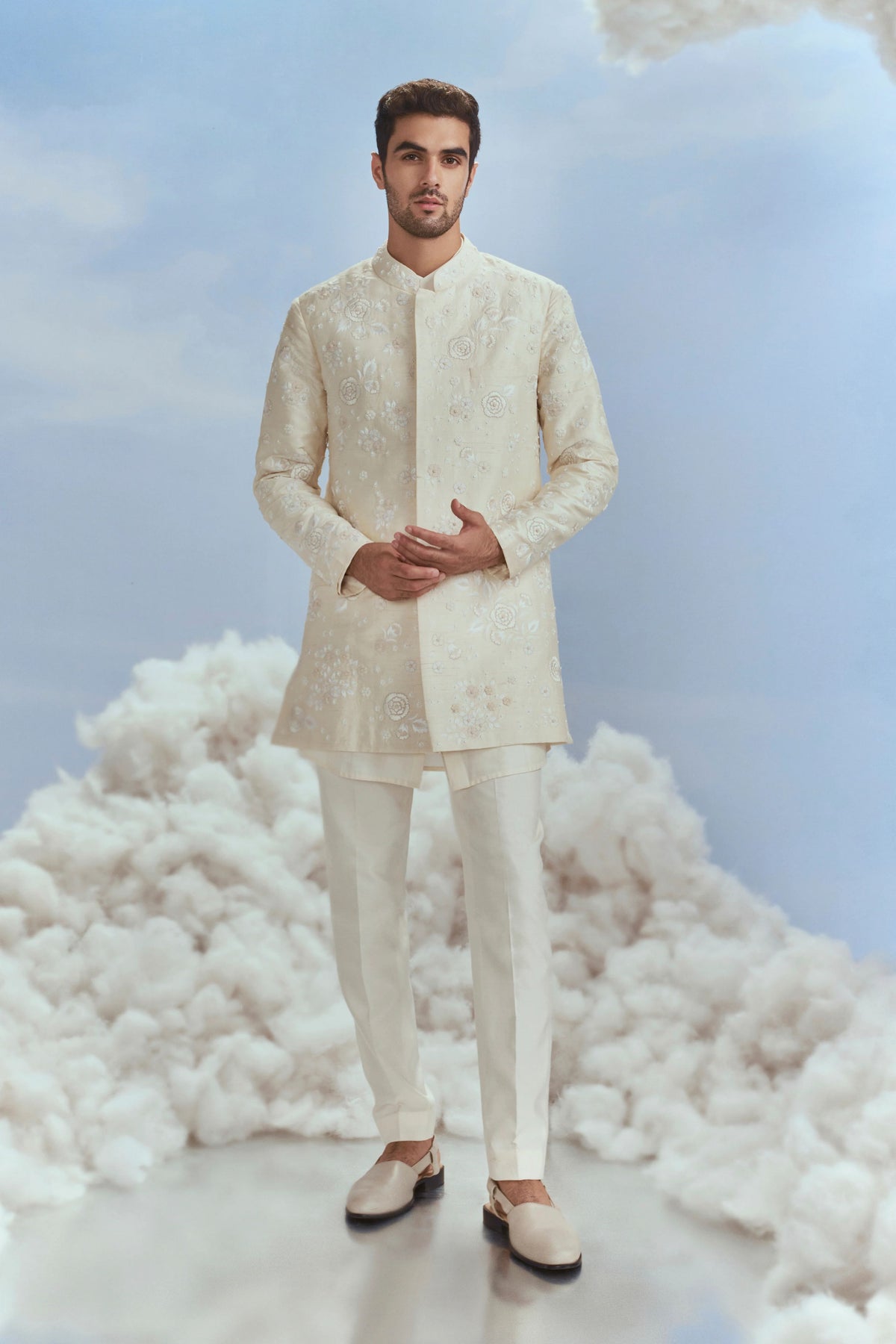 Mehtab Bagh Short Sherwani Set