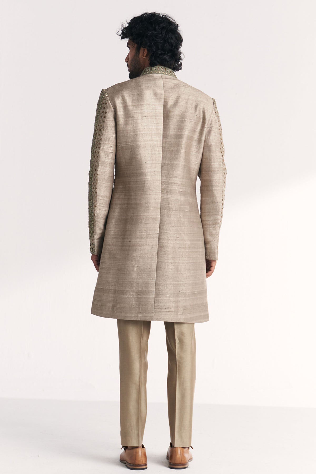 Karan Green Achkan Set