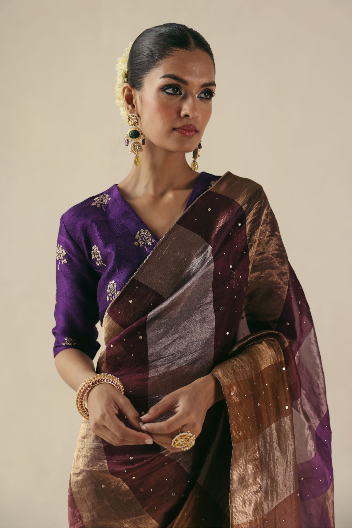 Purple Amber Saree