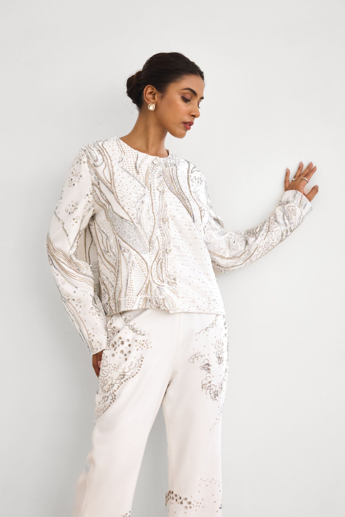 Aurora Ivory Jacket Set
