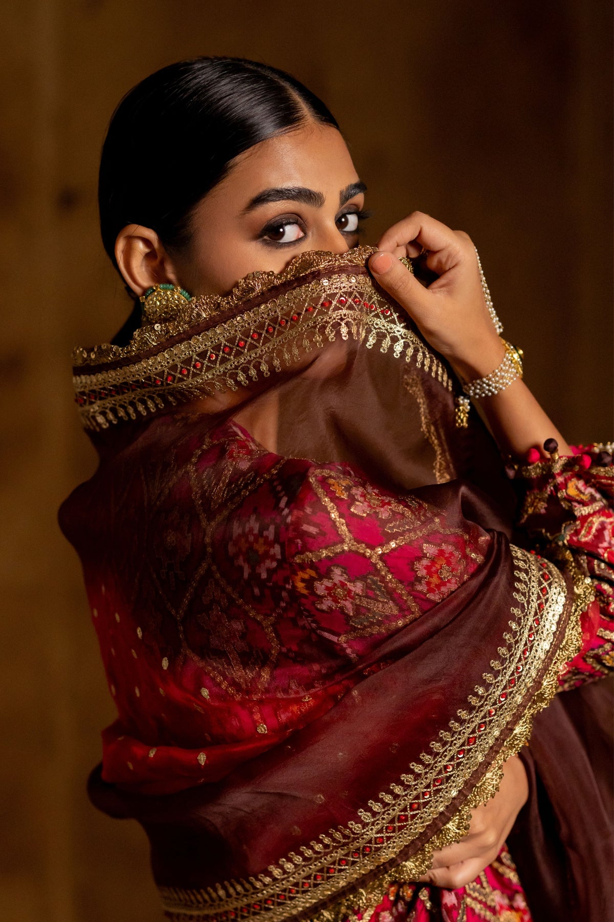 Brown Dupatta