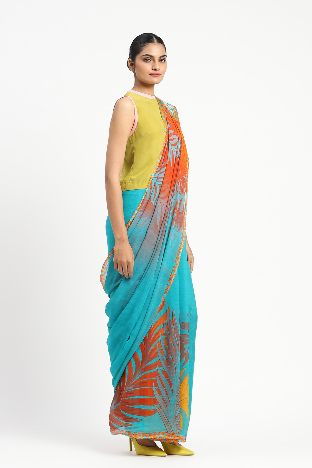 Sunny Sangria Printed Saree