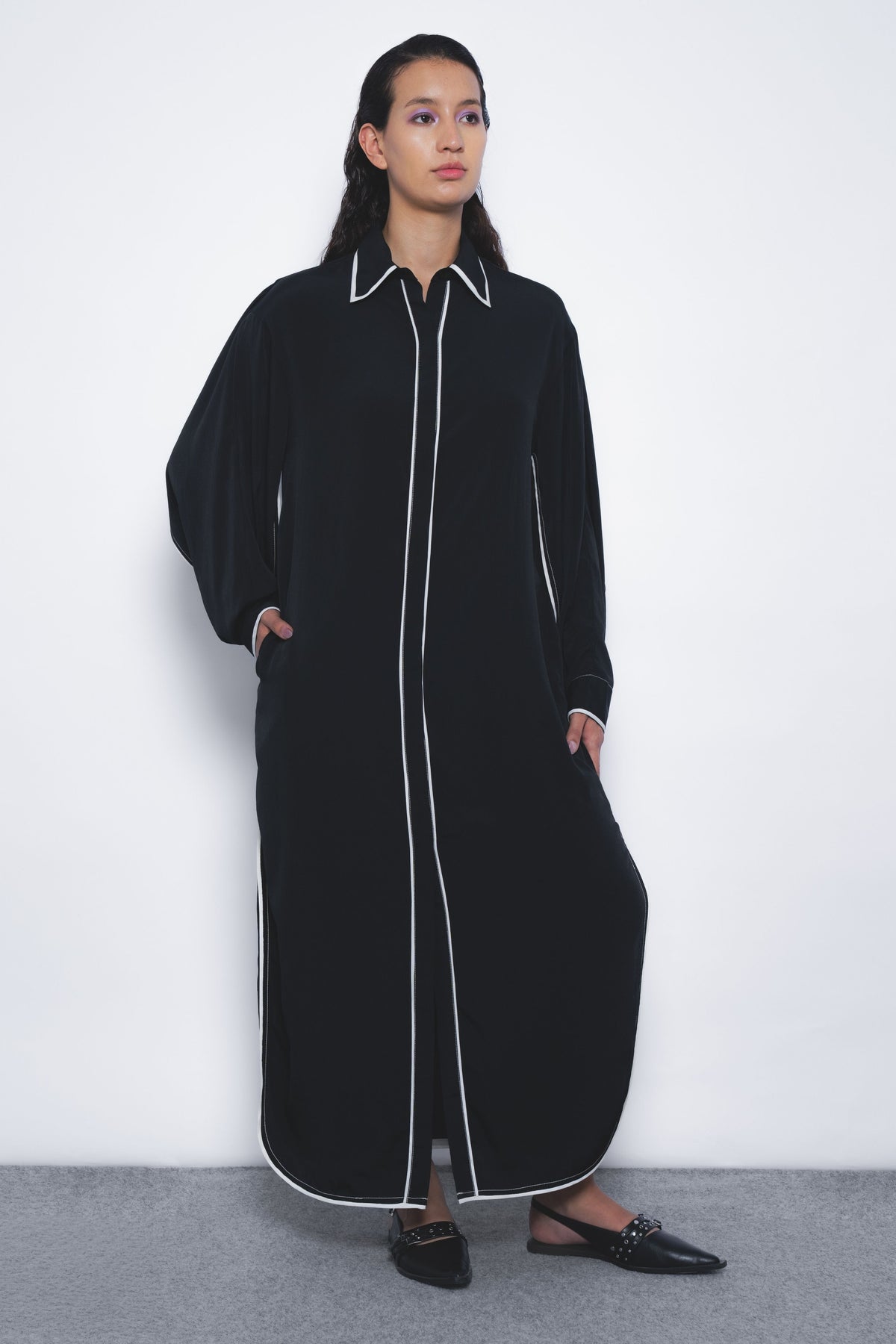 Elian Crepe Shirt Dress