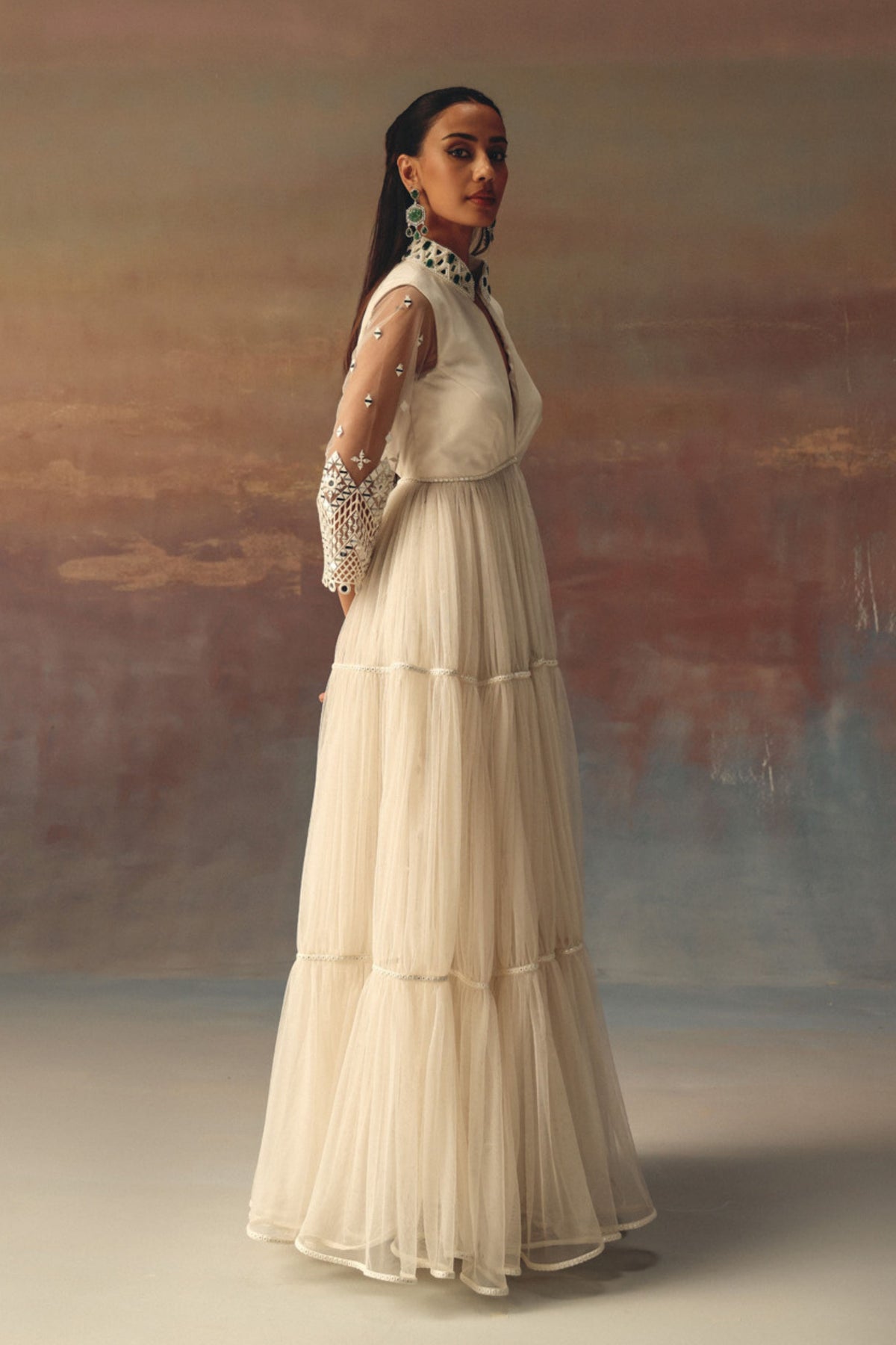 Backless Anarkali Jacket