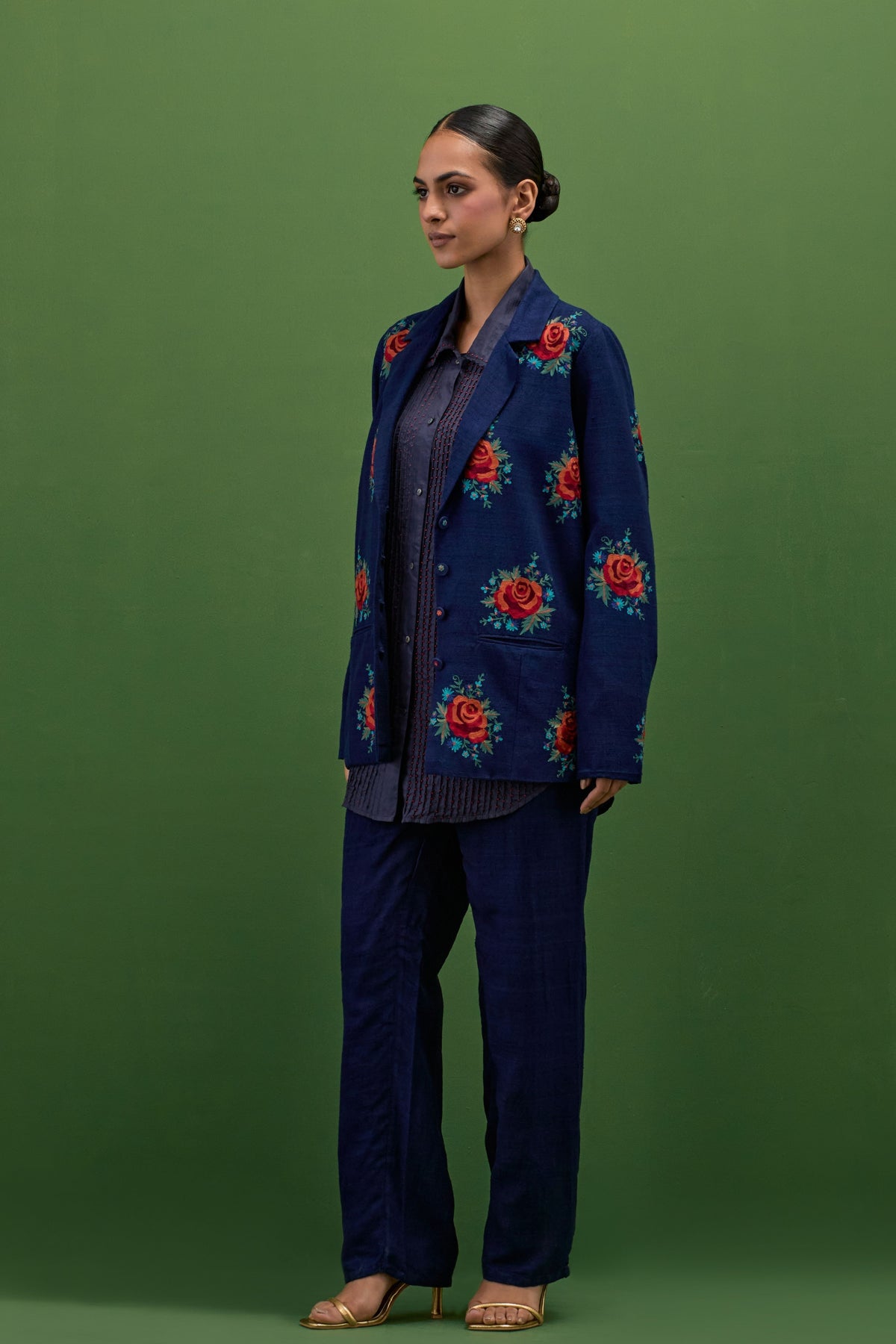 Midnight Blue Jacket Set