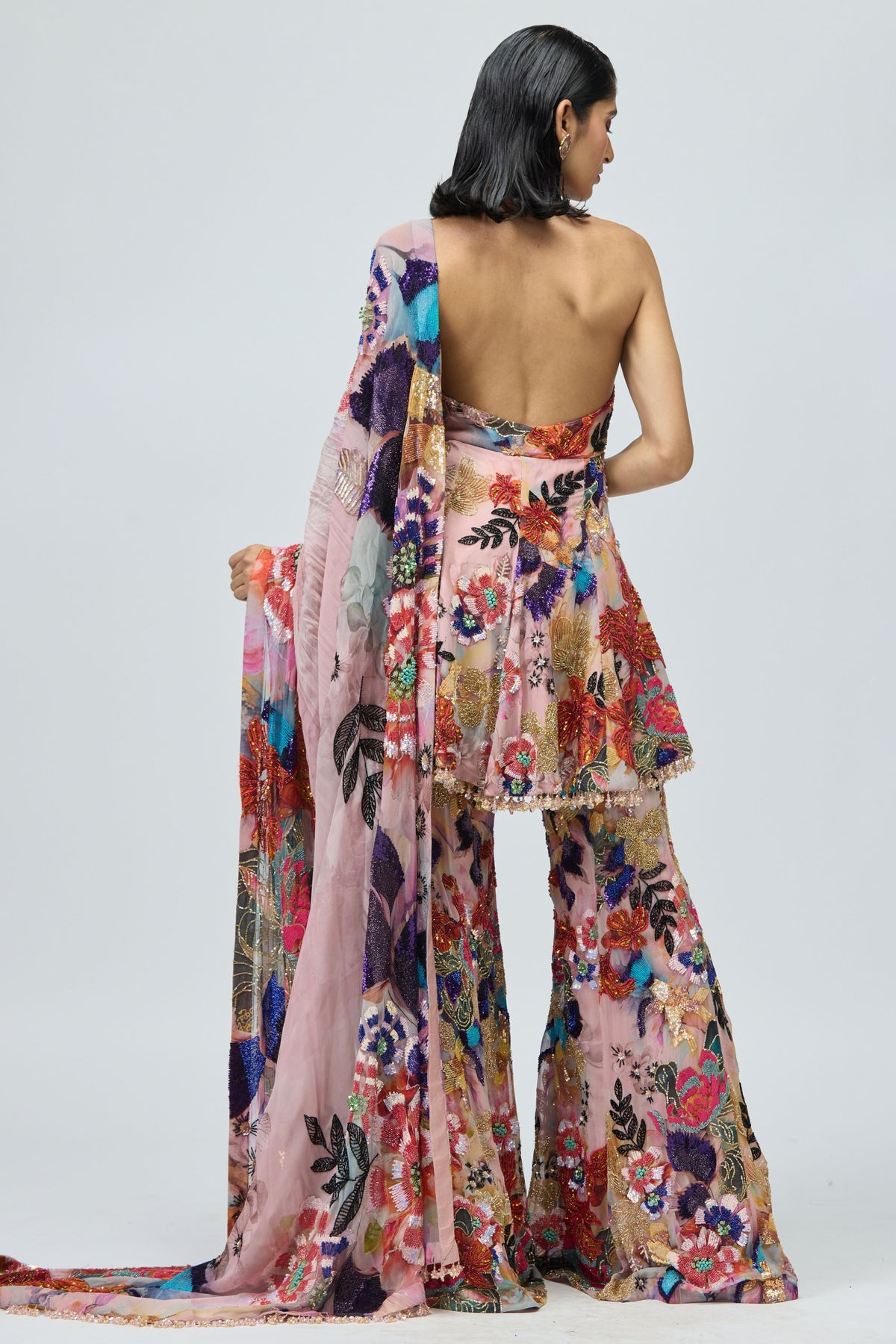 Ggt Halter Neck Sharara Set